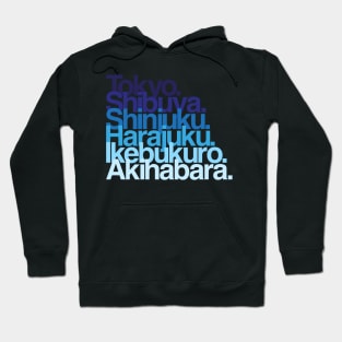 Tokyo Districts (blues) Hoodie